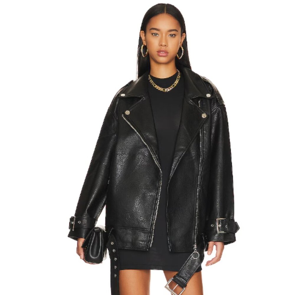 WeWoreWhat Oversized Moto Jacket